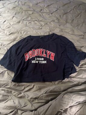 SHEIN Dark Navy Crewneck Tee